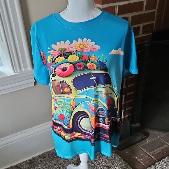 Graphic Beetle Car T-Shirt - Picture 1 of 5